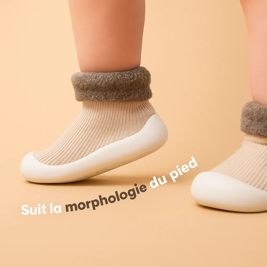 Chaussons pour bébé en coton épais de haute qualité - Image 7