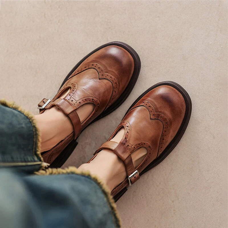 Chaussure élégante en cuir pour femme - Image 4