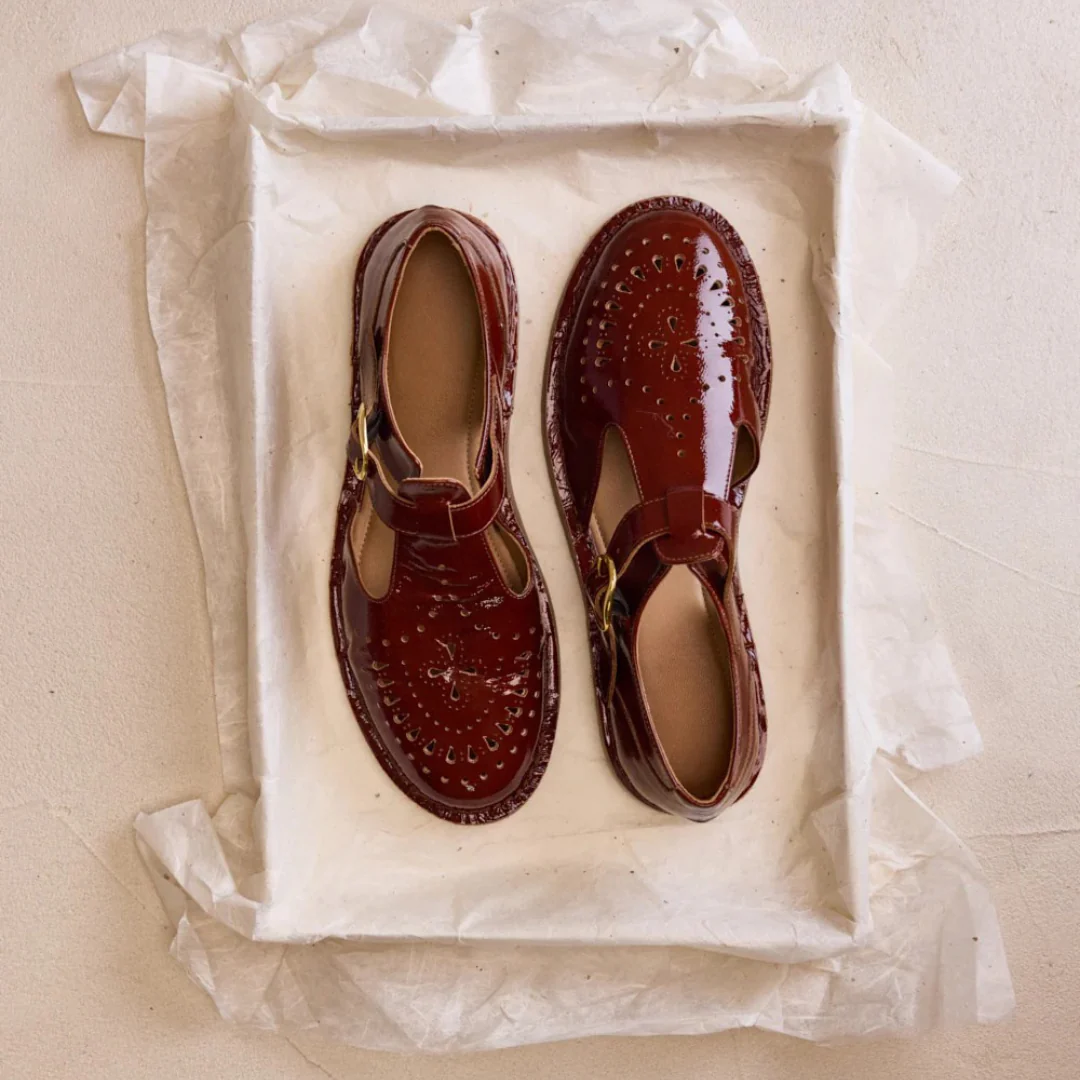 Chaussures en daim ambre pour femmes - Image 10
