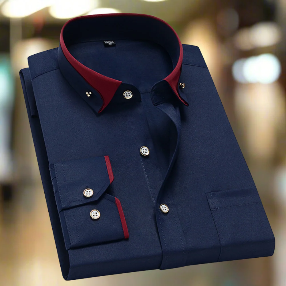 Chemise classique en coton homme - Image 8