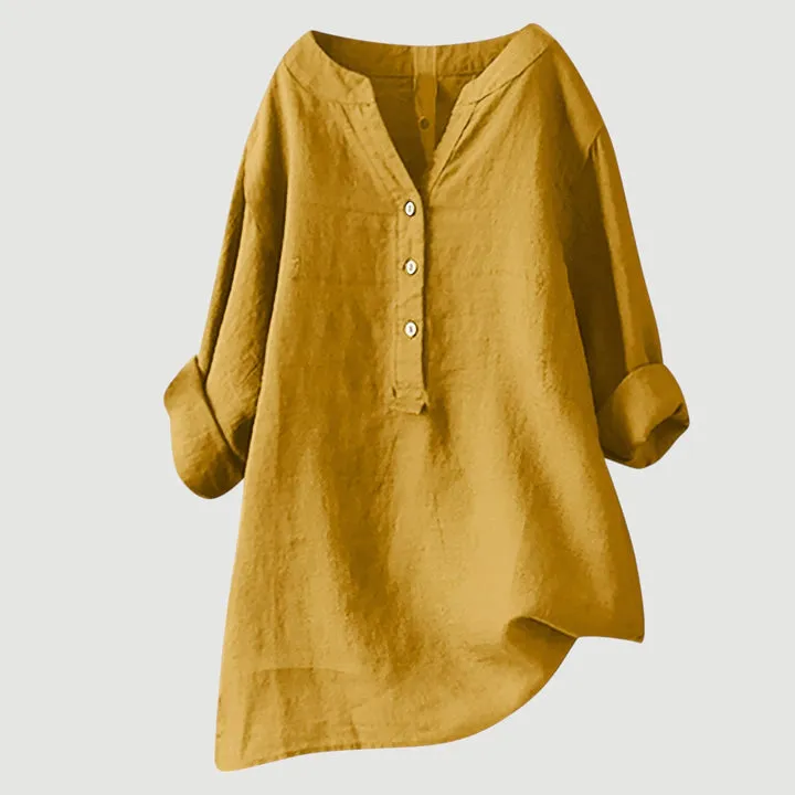 Chemise légÚre en lin avec boutons - Image 9