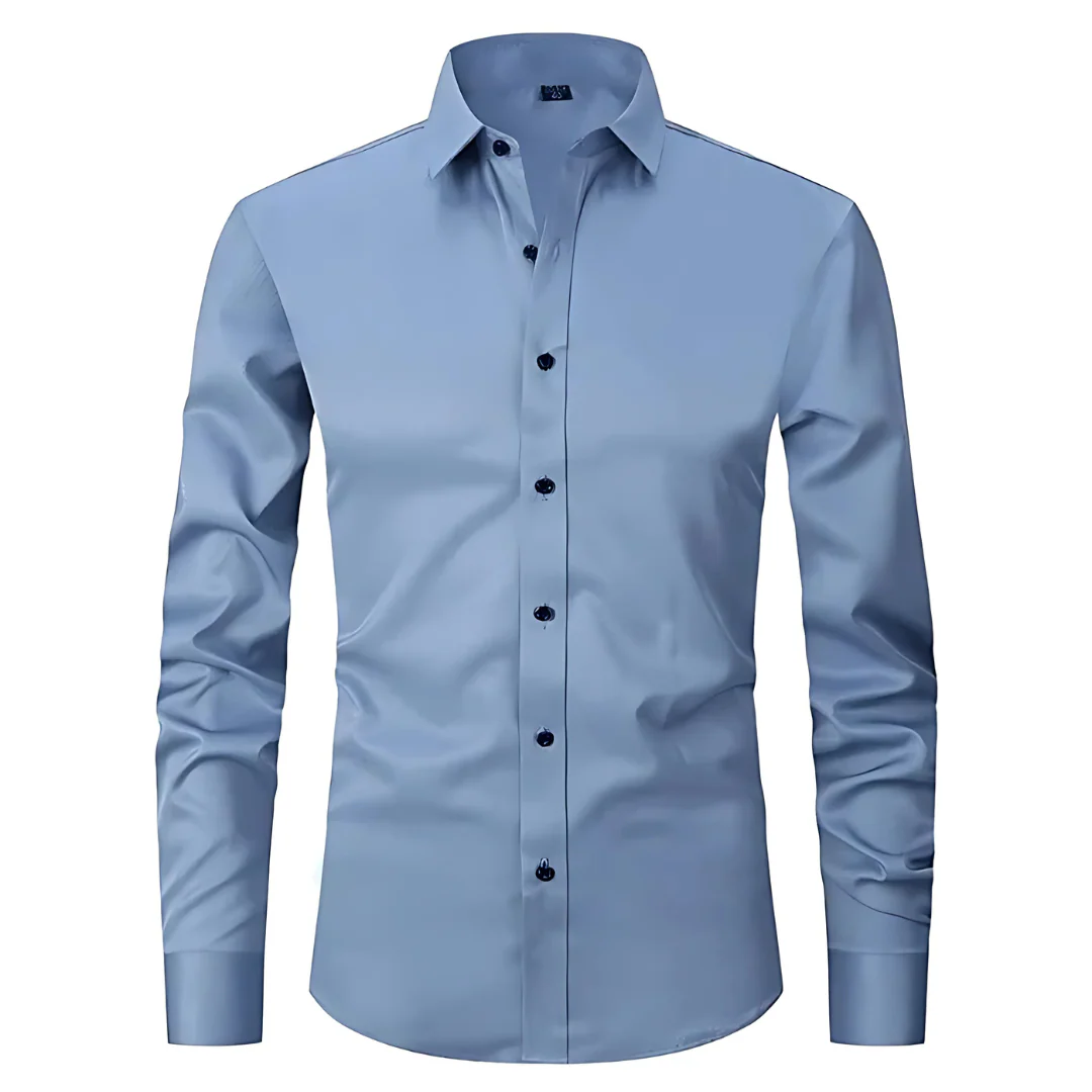 Chemise Homme Slim Respirante & Anti-Froissement - Image 12