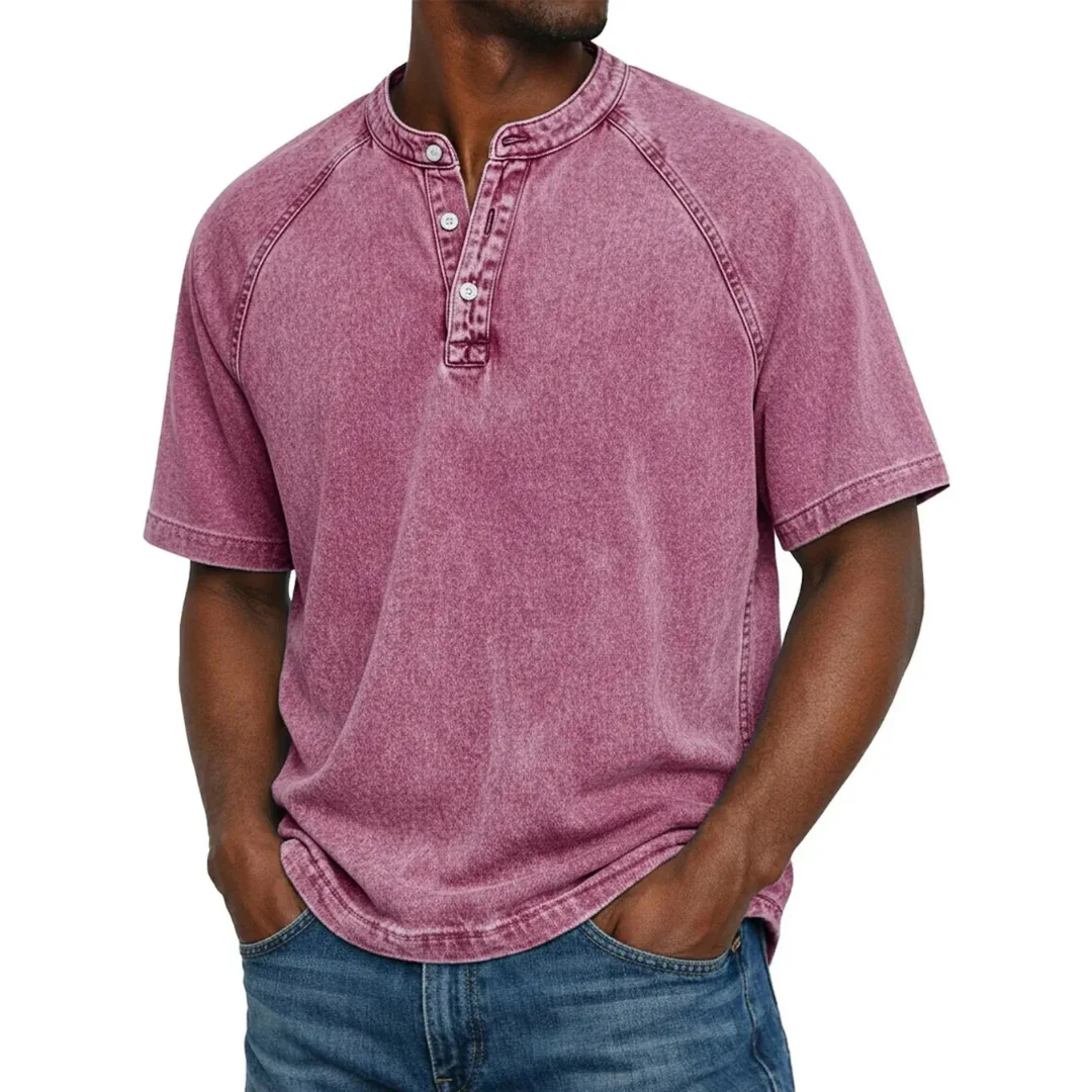Chemise homme vintage à boutons - Image 10
