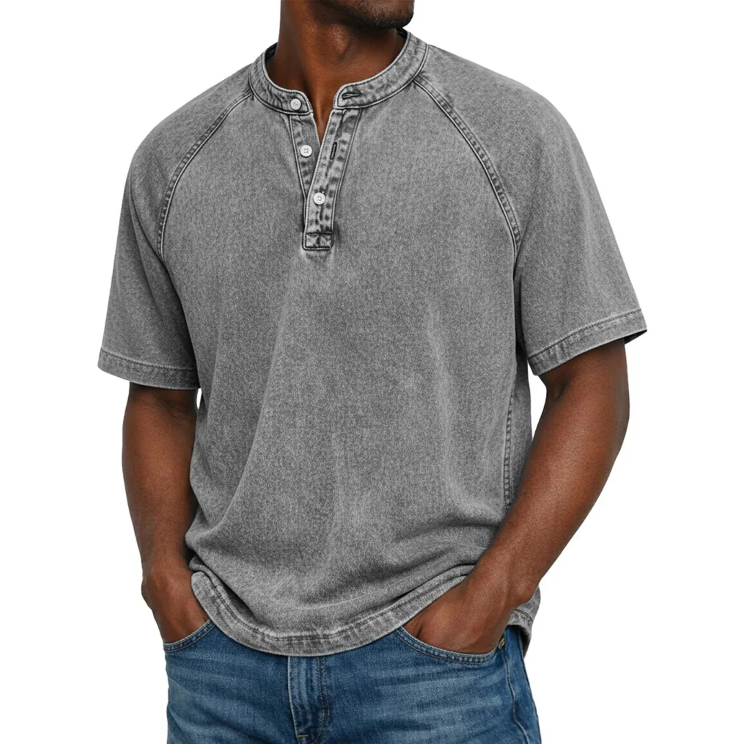 Chemise homme vintage à boutons - Image 4