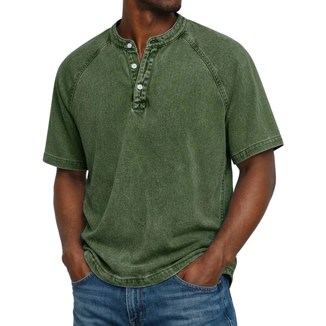 Chemise homme vintage à boutons - Image 7