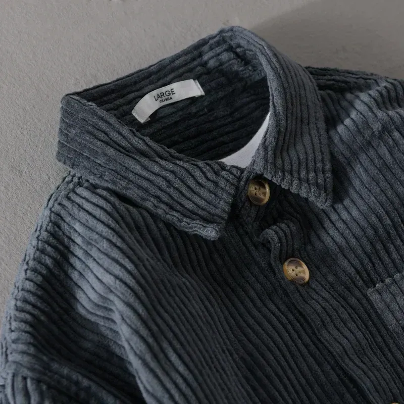Chemise en velours côtelé pour homme - Image 4