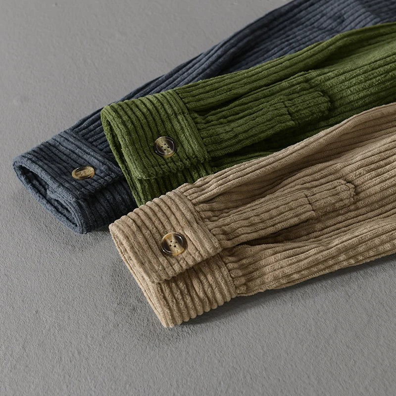Chemise en velours côtelé pour homme - Image 7