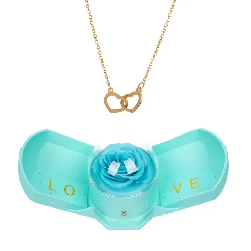 Coffret Rose Éternelle & Collier Gravé - Image 8