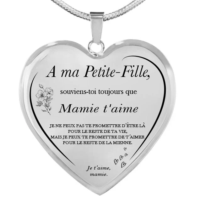 Collier Cœur « À ma Petite-Fille » - Image 2