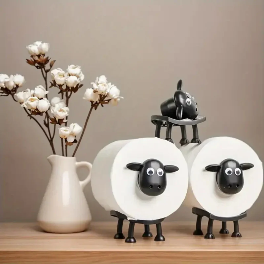 Porte-rouleaux décoratif en forme de mouton - Image 4