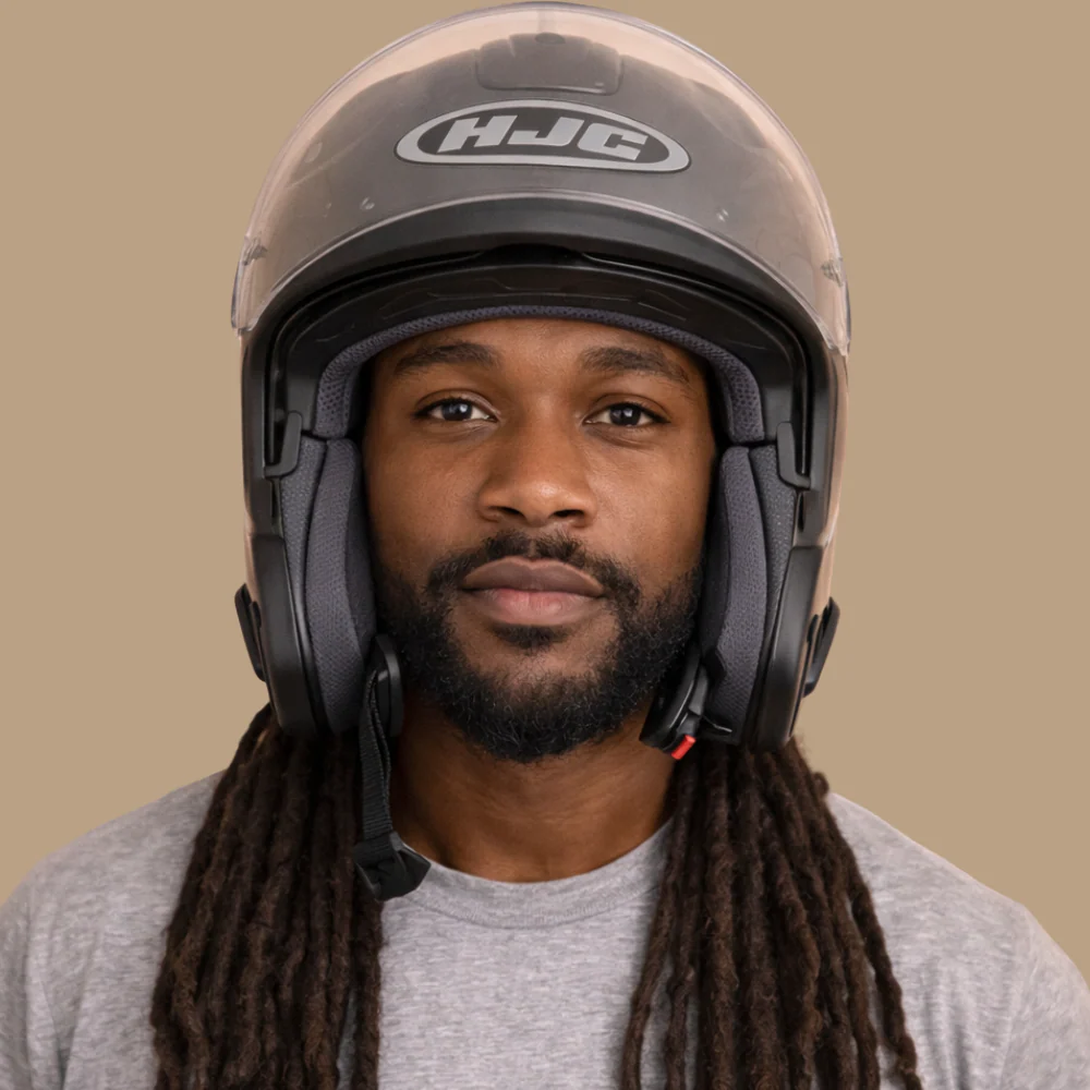 Doublure en satin pour casque de moto - Image 4