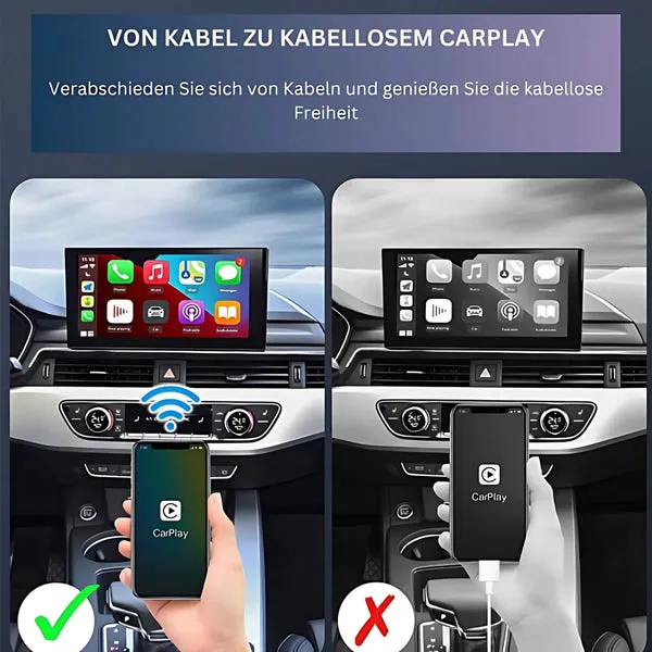 EasyPlay | Adaptateur sans fil intelligent pour CarPlay & Android Auto | USB-A & USB-C