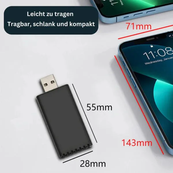 EasyPlay | Adaptateur sans fil intelligent pour CarPlay & Android Auto | USB-A & USB-C - Image 6