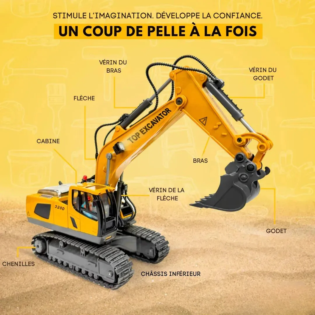 Engin de chantier télécommandé réaliste - Image 3