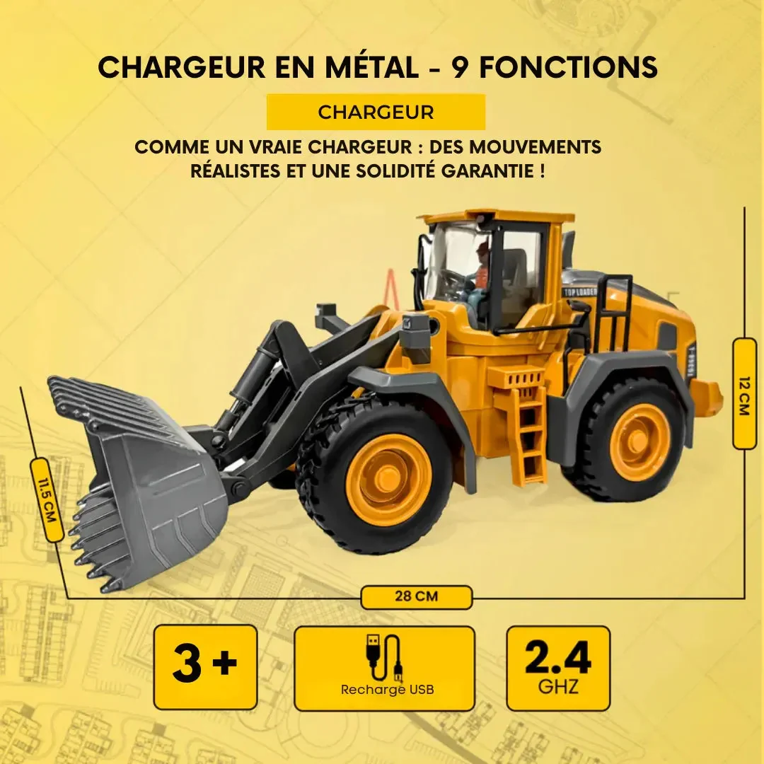 Engin de chantier télécommandé réaliste - Image 8