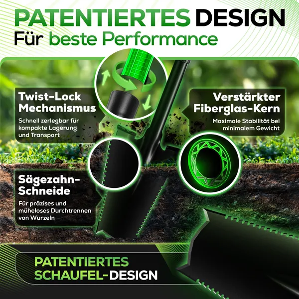 Ensemble d’outils de jardin pour pelouse & racines - Image 2