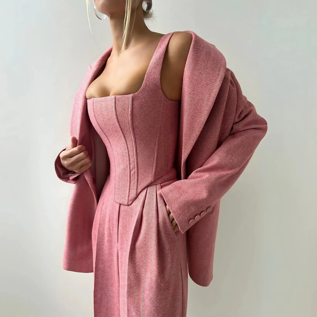 Ensemble élégant 3 pièces pour femme avec blazer et pantalon - Image 7