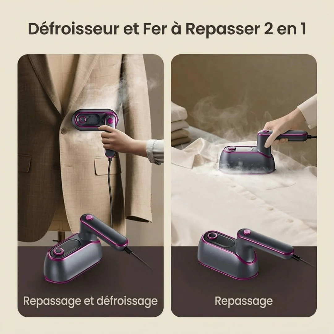 Fer à Repasser Vapeur Portable 2 en 1 - Image 8