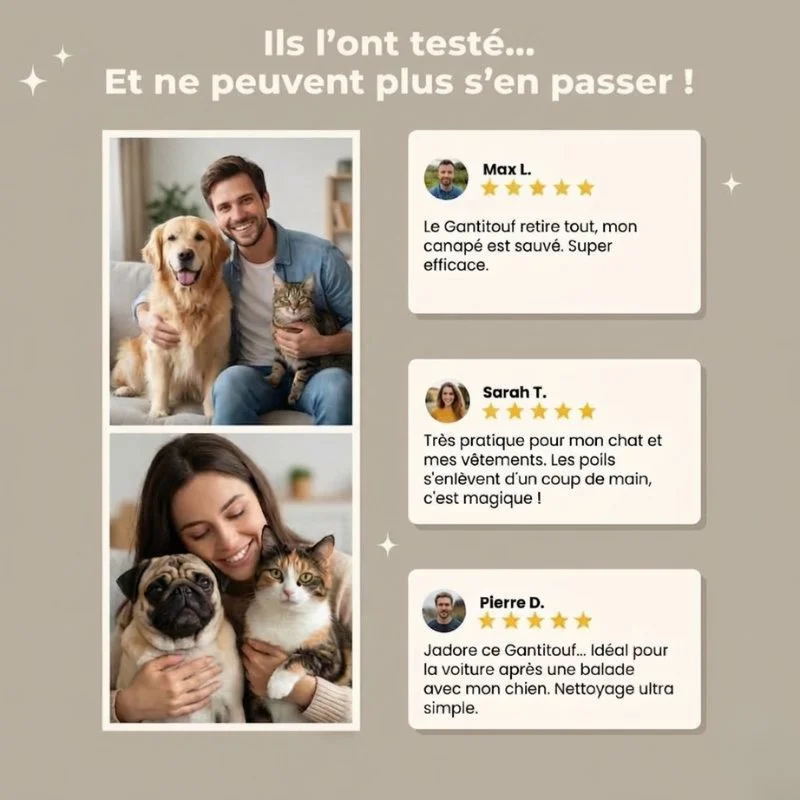 Gant réutilisable pour enlever les poils d’animaux facilement - Image 4