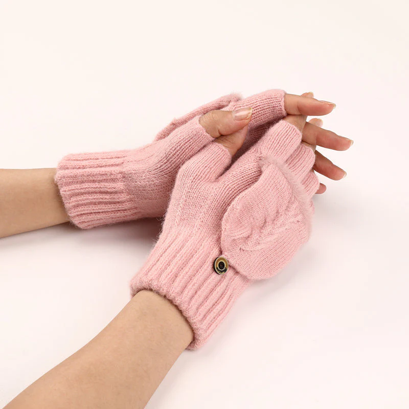 Gants Chauds Demi-Doigts - Image 28