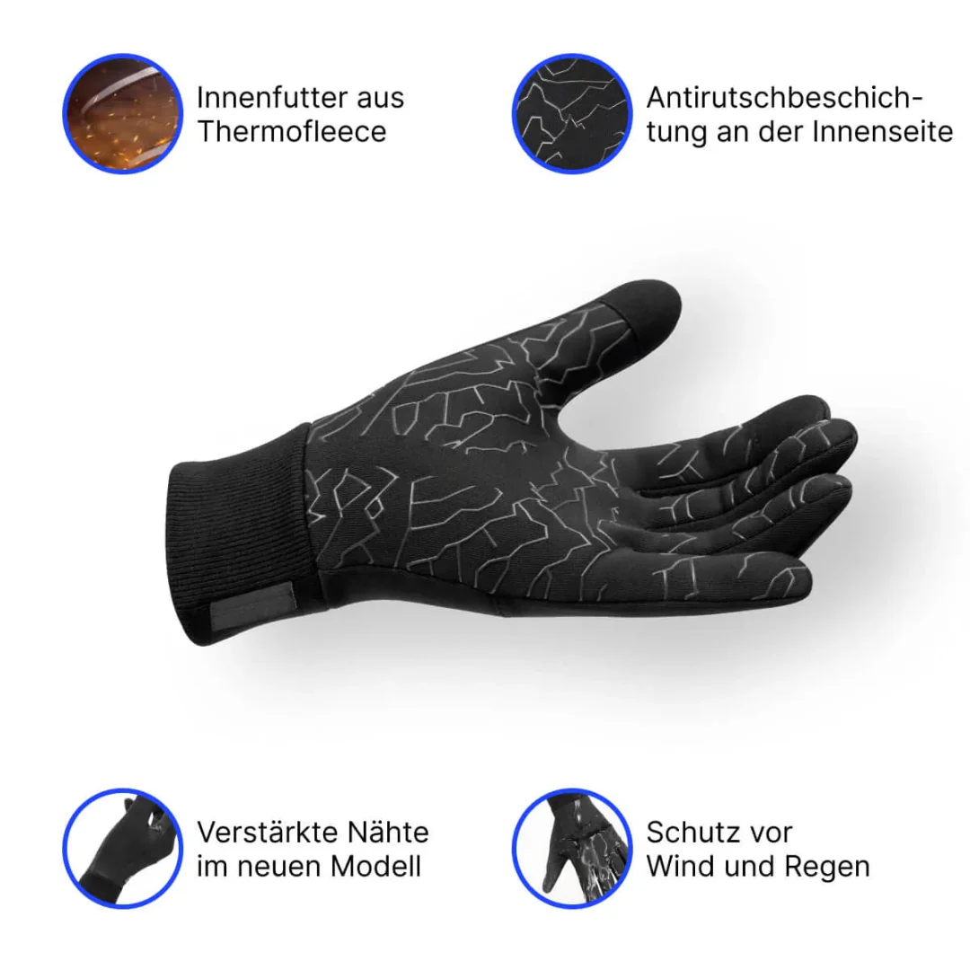 Gants de cyclisme tactiles en silicone - Image 5