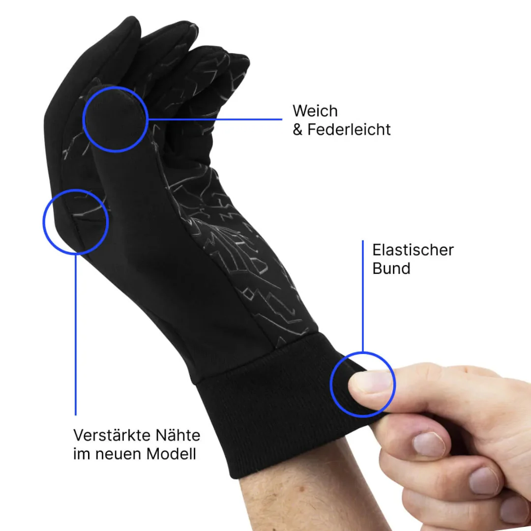 Gants de cyclisme tactiles en silicone - Image 8