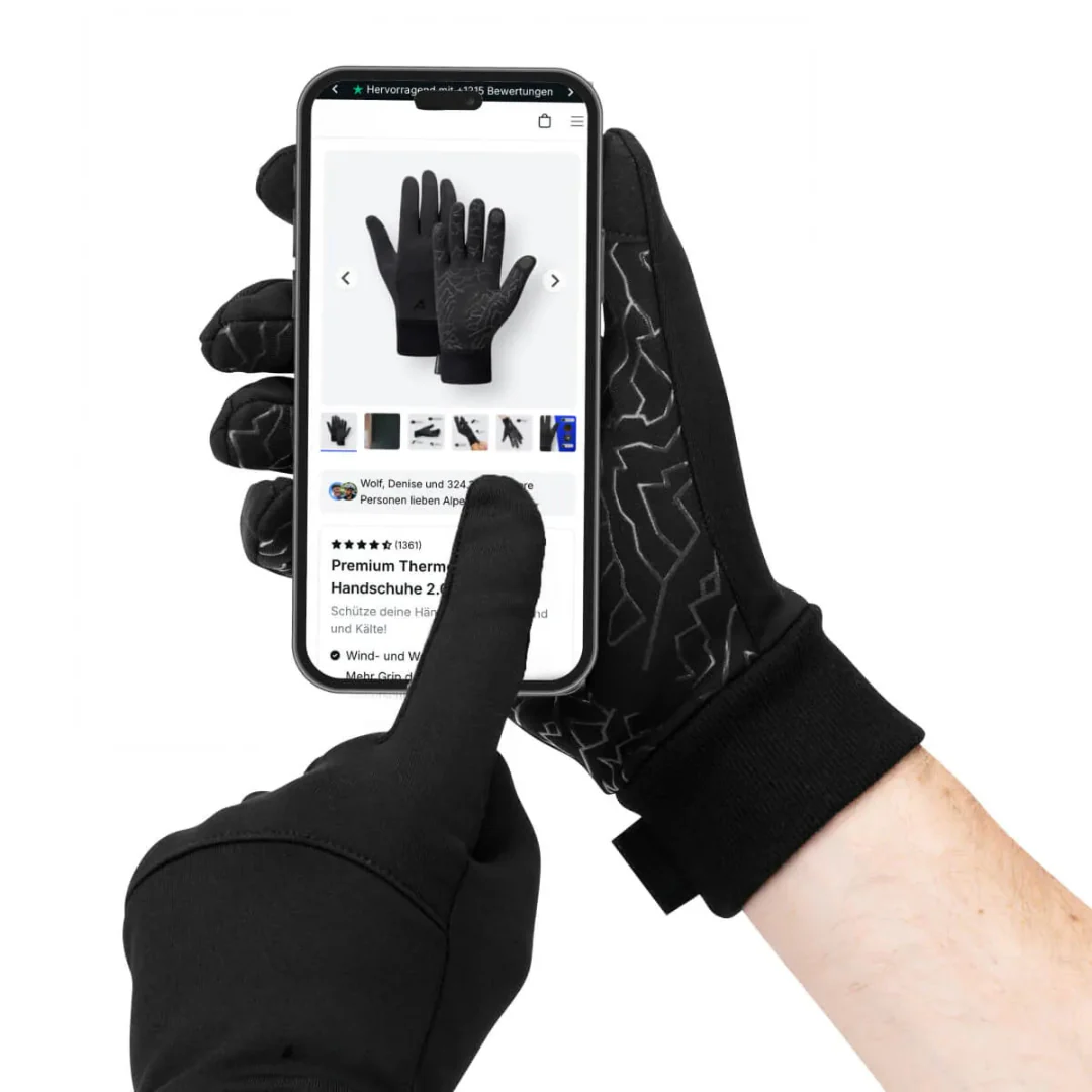 Gants de cyclisme tactiles en silicone - Image 9