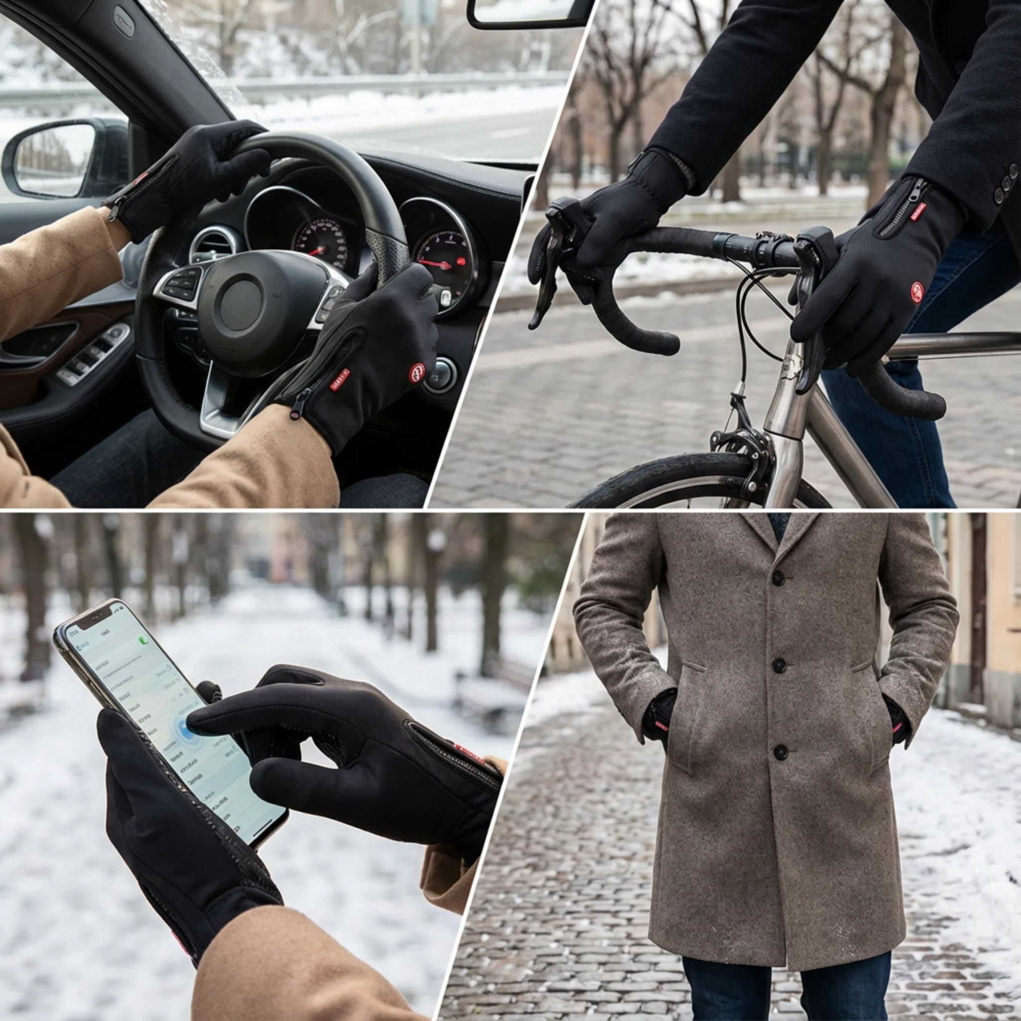 Gants d’hiver tactiles imperméables - Image 4