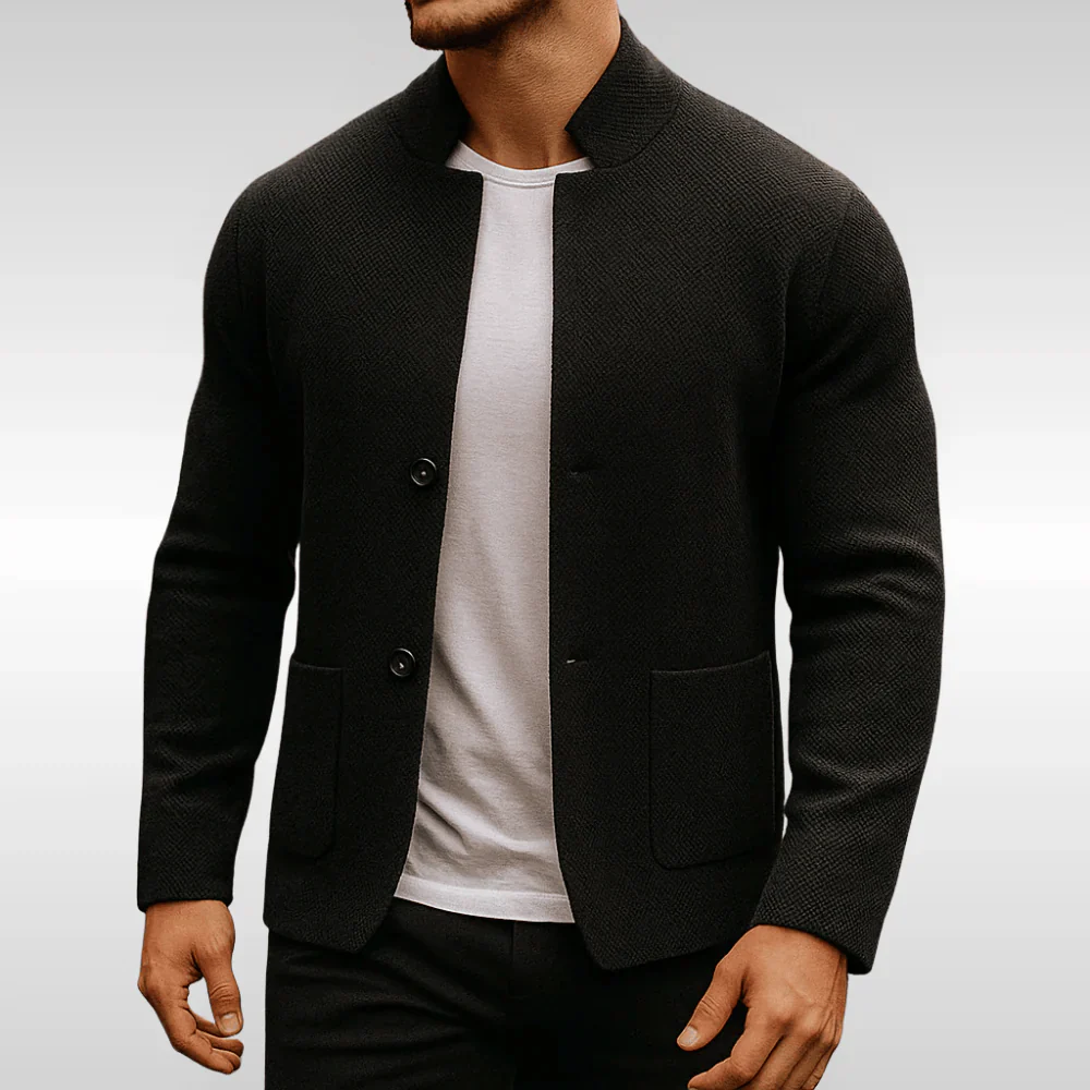 Gilet en Maille Texturée Élégant pour Homme - Image 2