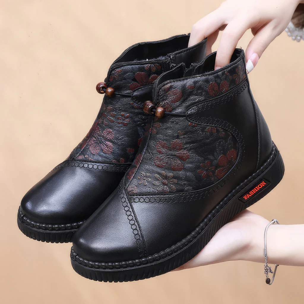Giselle - Chaussures pour femmes en cuir et coton - Image 3