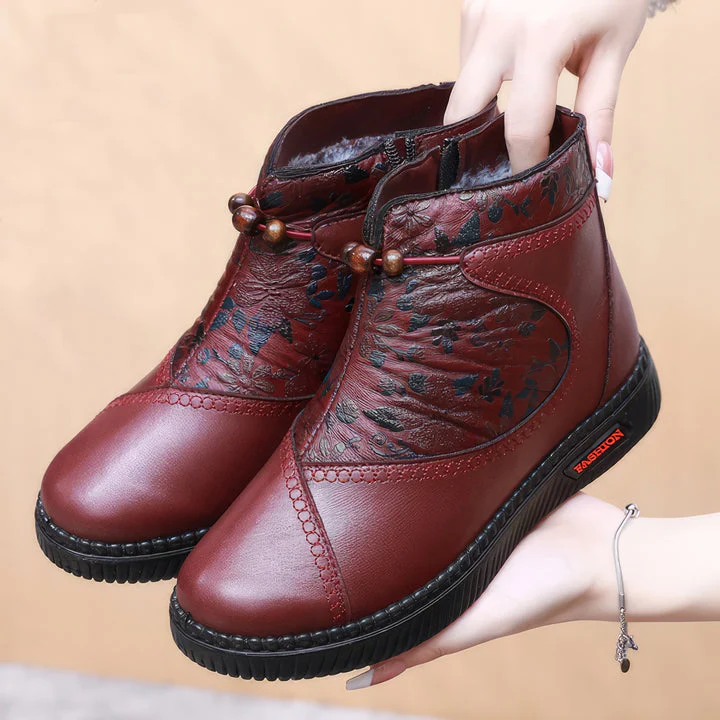Giselle - Chaussures pour femmes en cuir et coton - Image 4