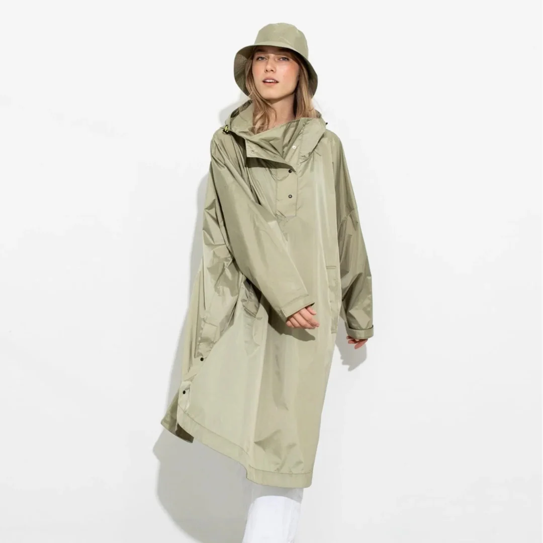 Veste longue à capuche et imperméable - Image 9