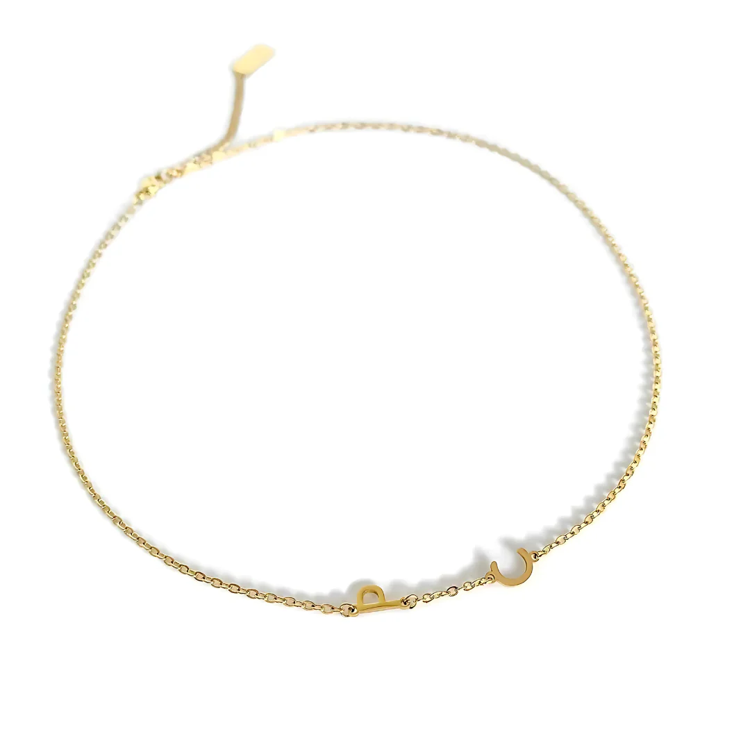 Collier d'initiales délicat à personnaliser - Image 9