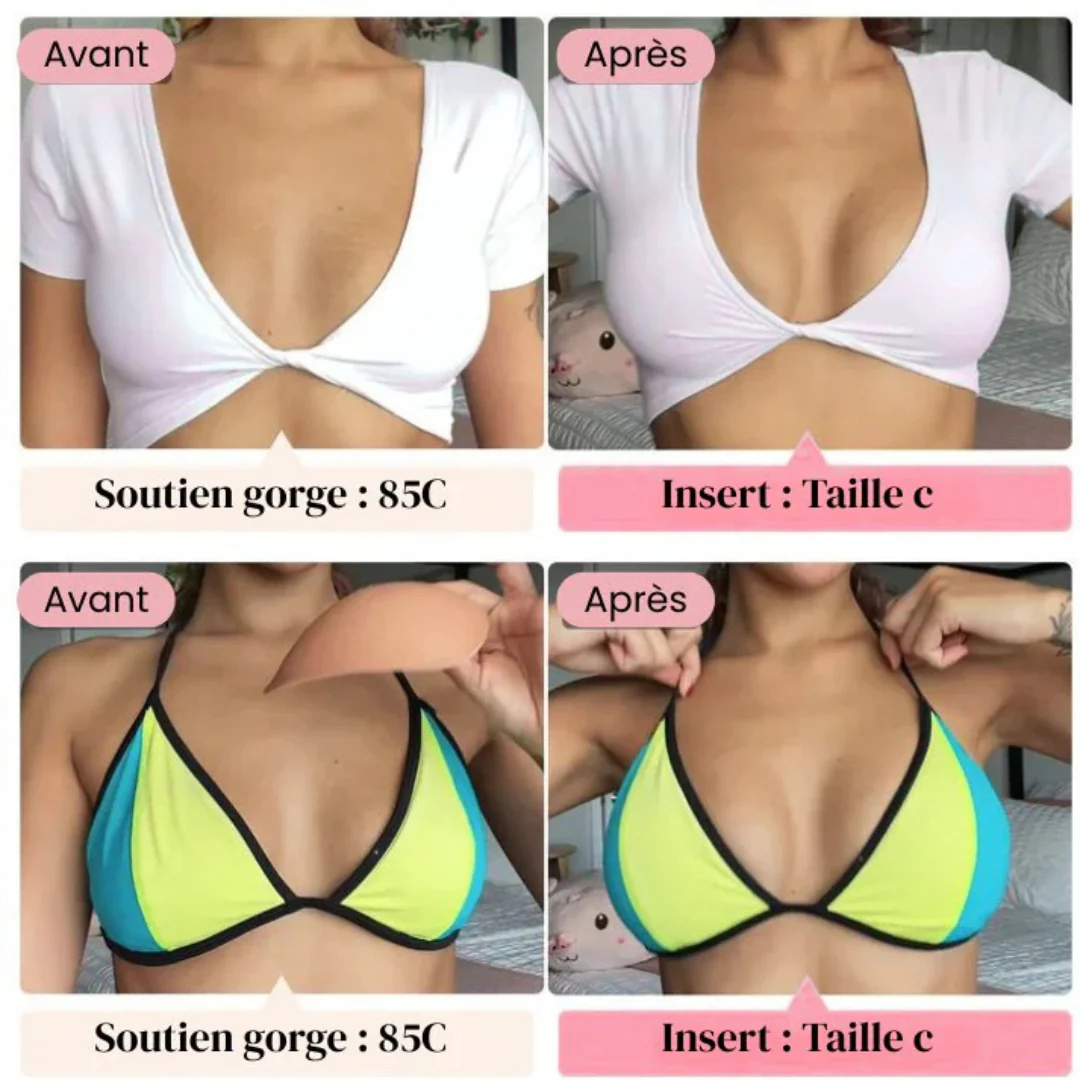 Inserts Push-Up Réutilisables — +2 Tailles Instantanées - Image 2