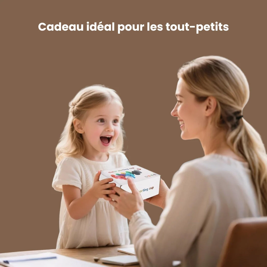Jeu éducatif de tri des couleurs en bois pour enfants - Image 10