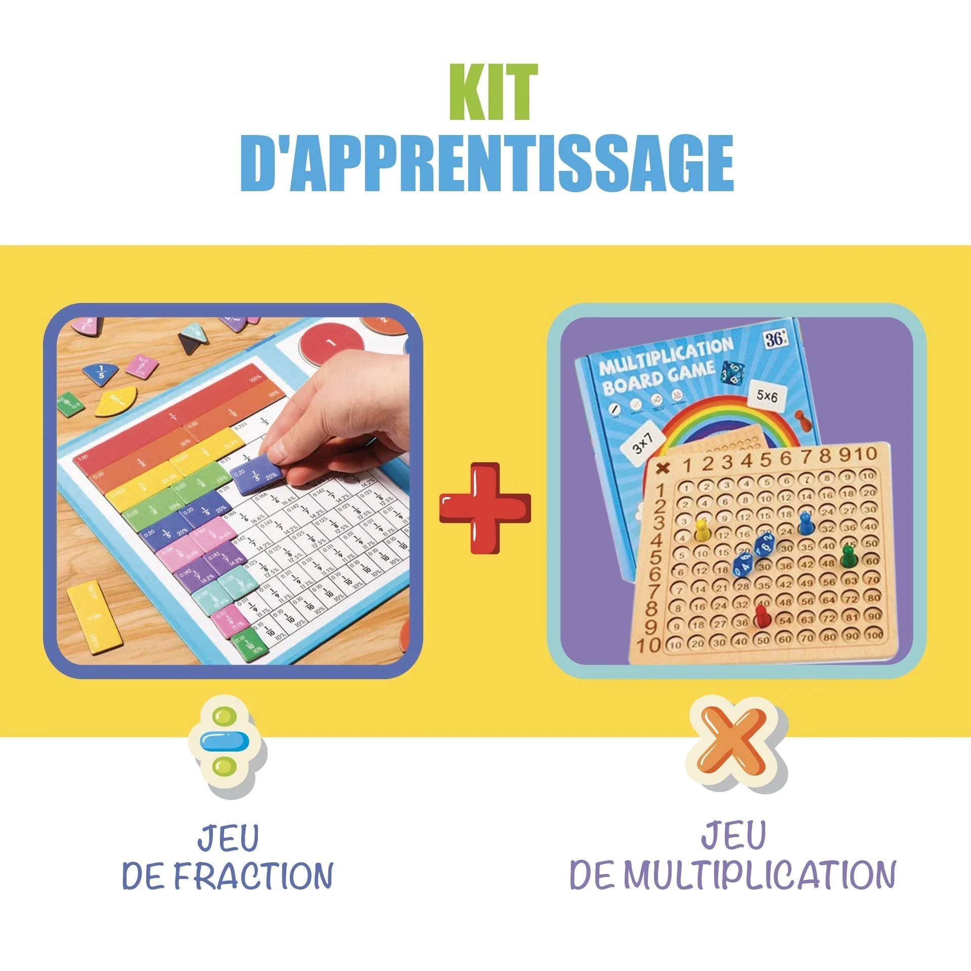 Jeu Magnétique de Fractions - Image 4