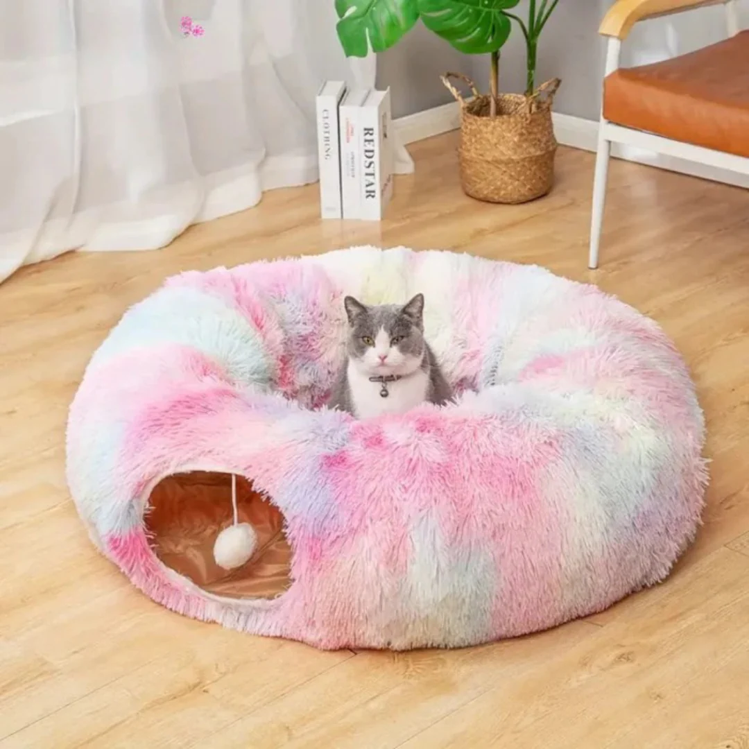 Tunnel douillet pour chats – Pour des moments de calme et de jeu - Image 9