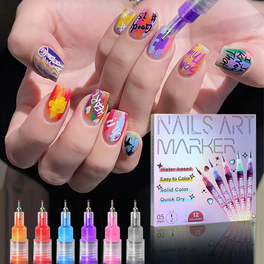 Kit stylos Nail Art créatif - Image 4