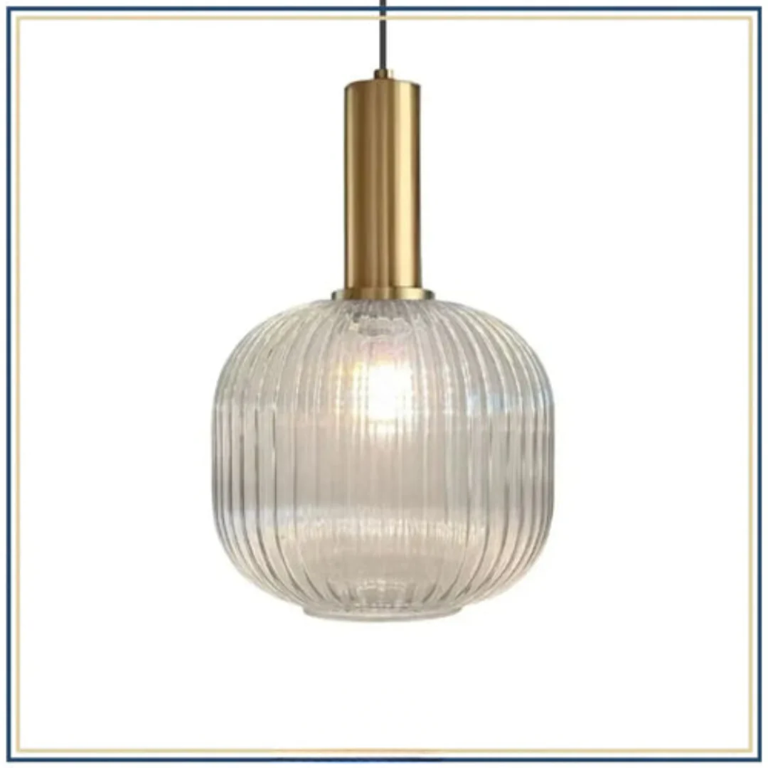 Lampadaire décoratif en verre texturé - Image 31