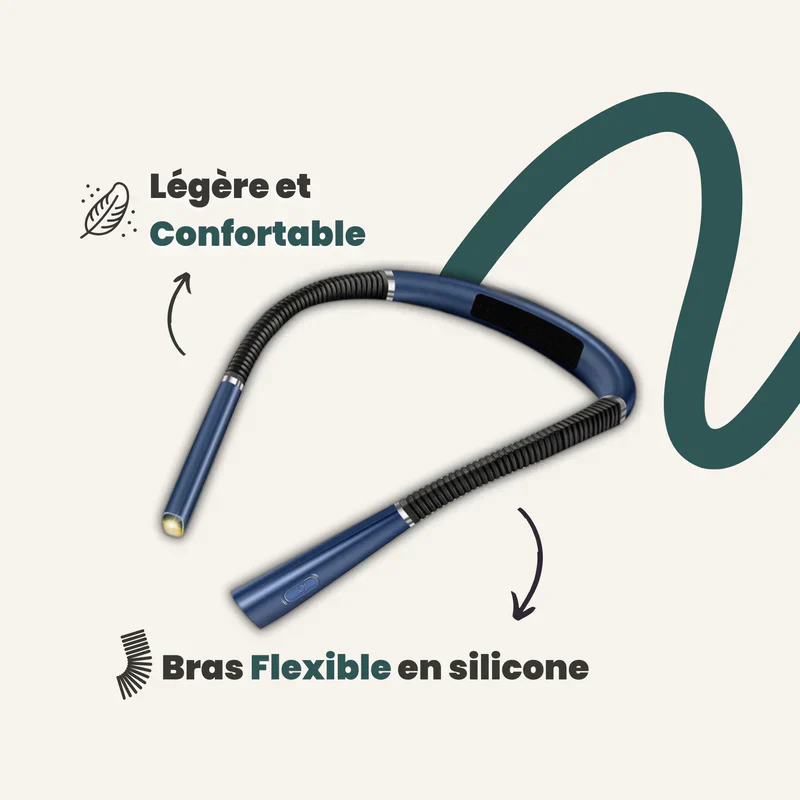 Lampe de lecture à cou flexible - Rechargeable - Image 2