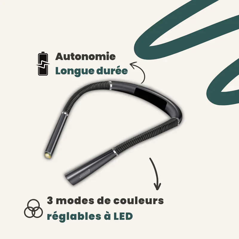 Lampe de lecture à cou flexible - Rechargeable - Image 3