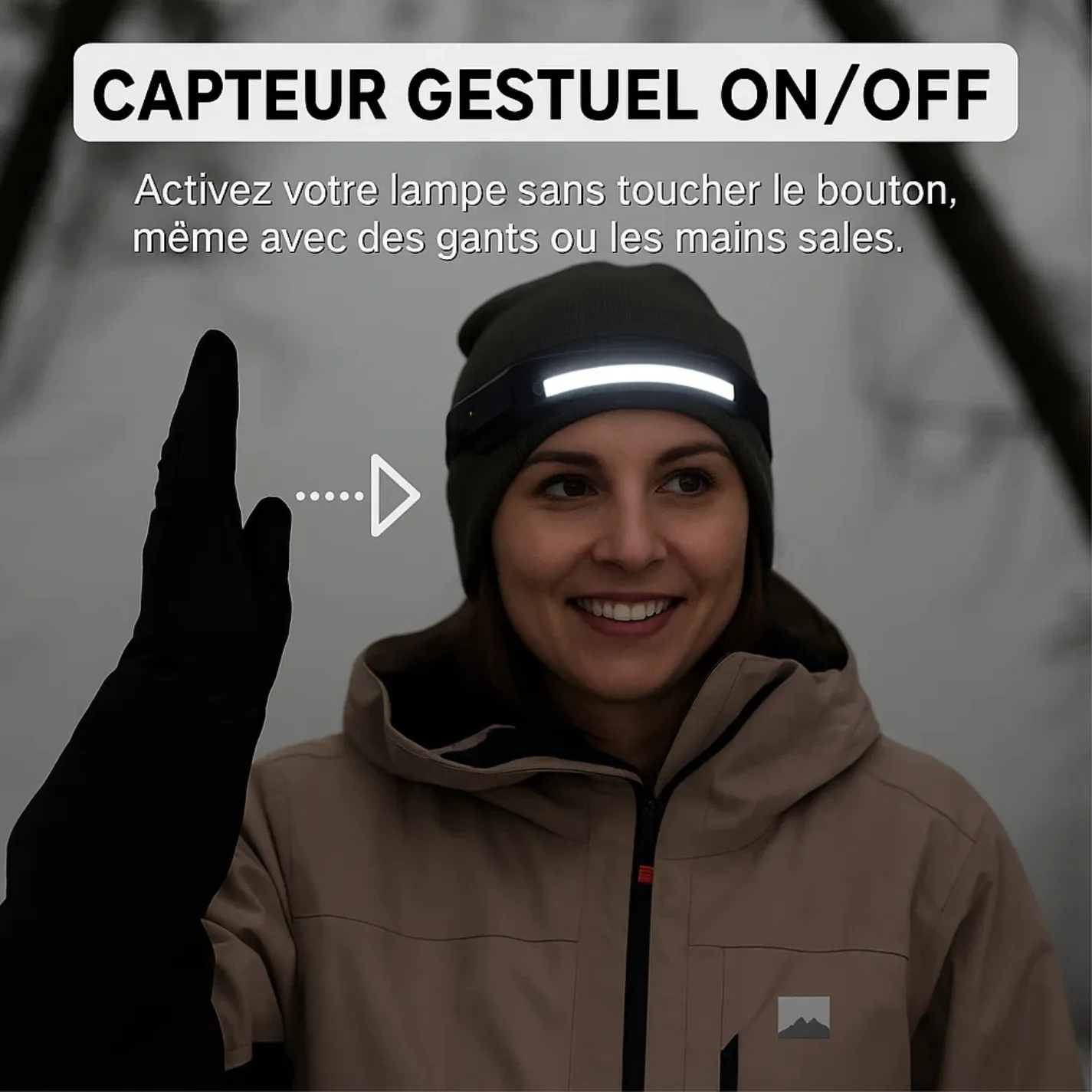 Lampe frontale LED 230° - Image 7