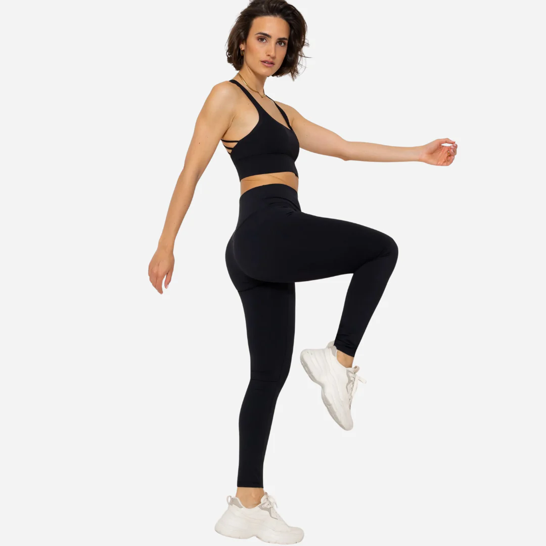Legging de sport femme taille haute imprimé léopard - Image 10
