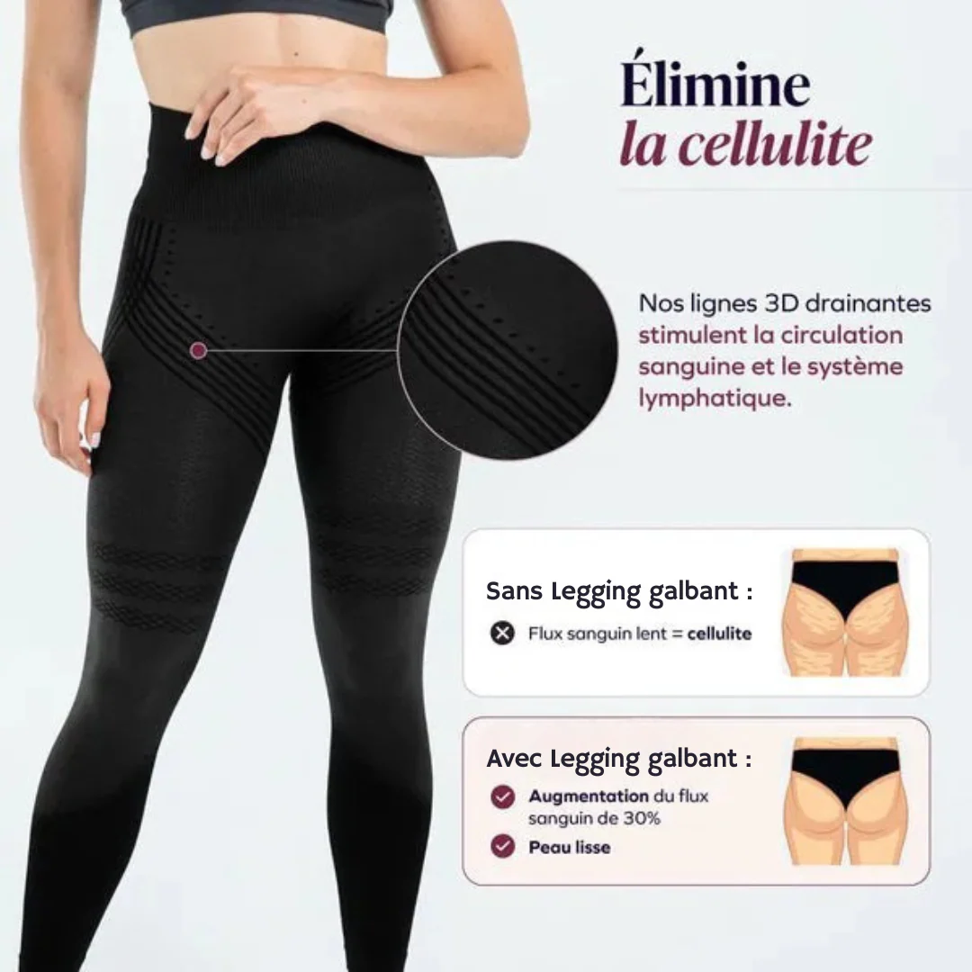 Legging sculptant noir 3D - Image 2