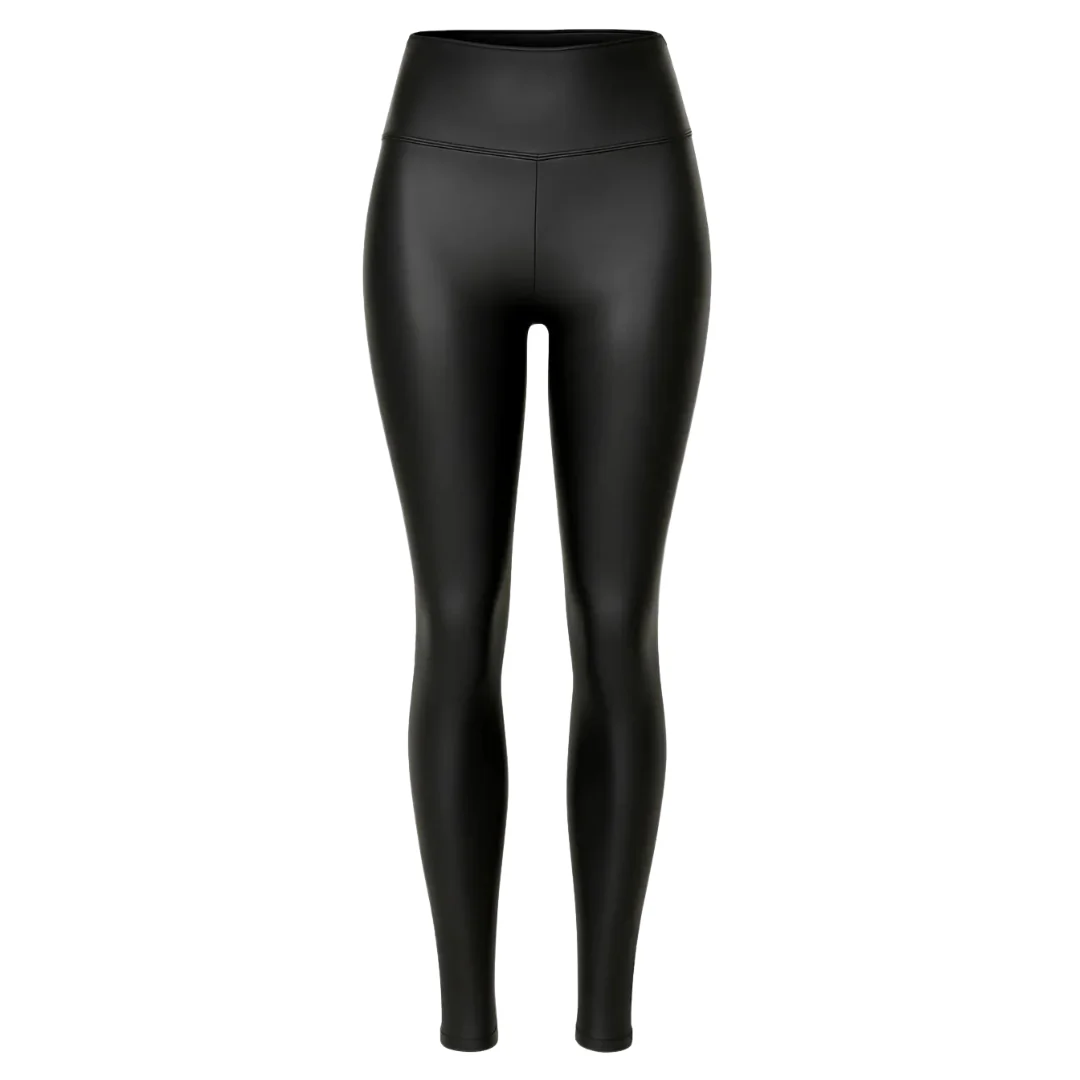 Legging taille haute effet cuir - Image 3