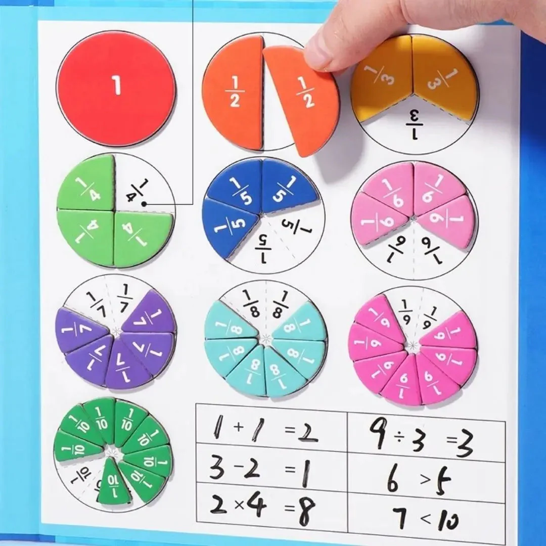 Livre de Fractions Magnétique Montessori - FractionGame™ - Image 14