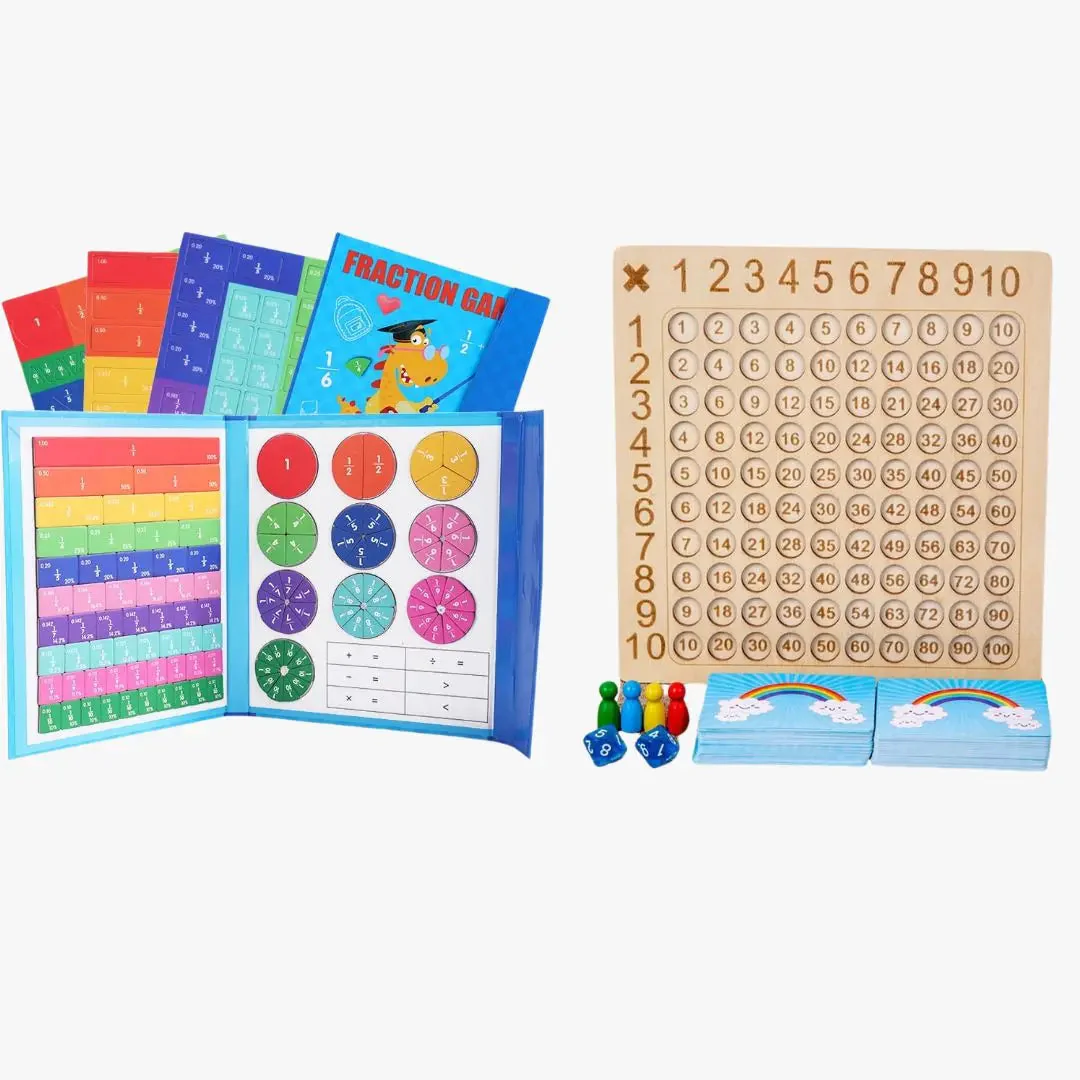 Livre de Fractions Magnétique Montessori - FractionGame™ - Image 6