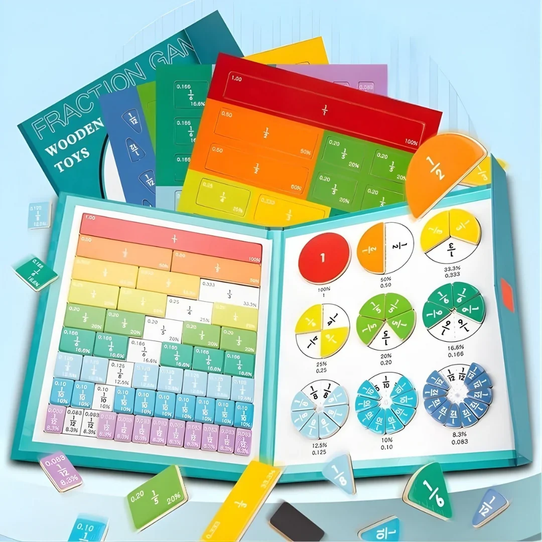 Livre pédagogique animé sur les fractions
