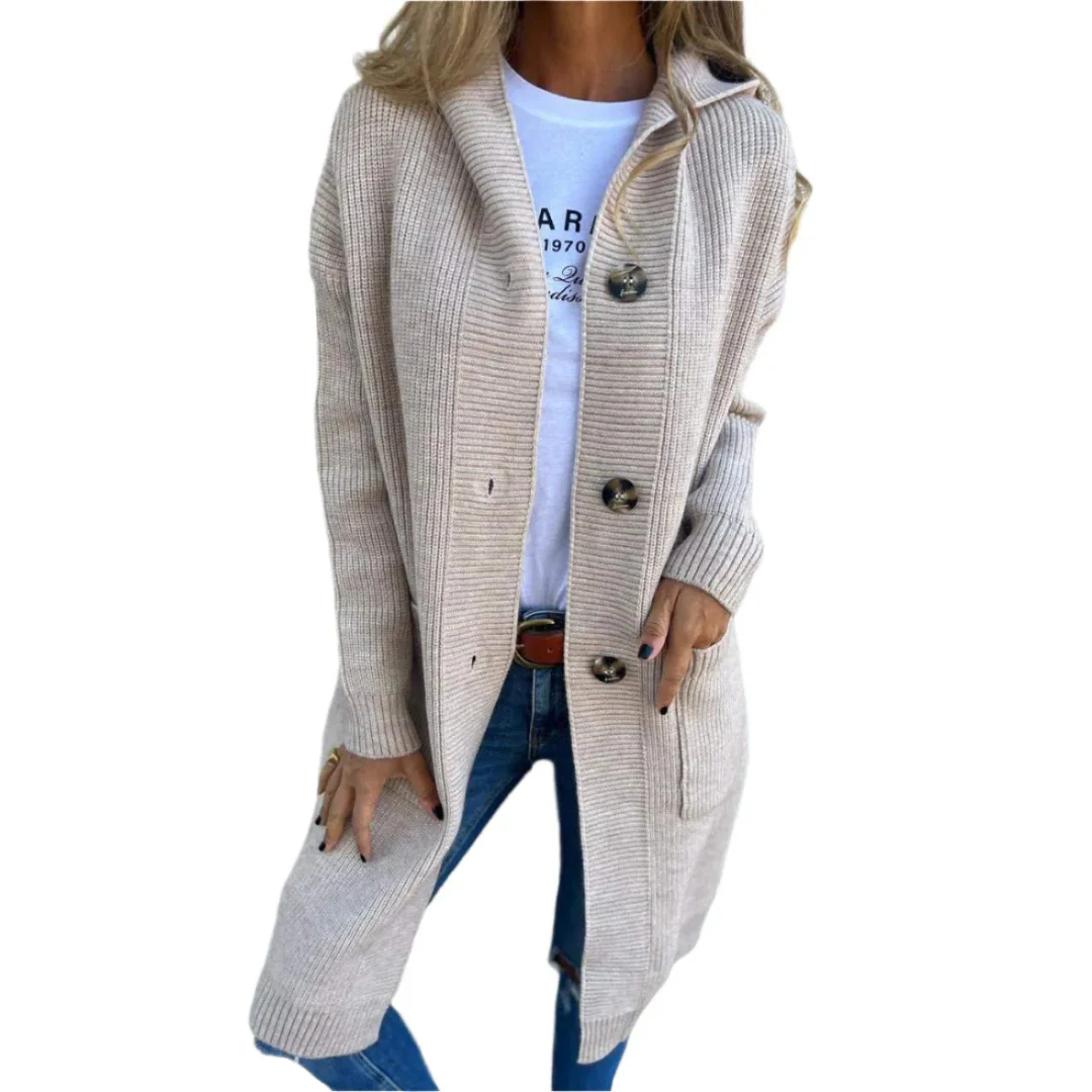 Long cardigan en maille pour femme - Image 2