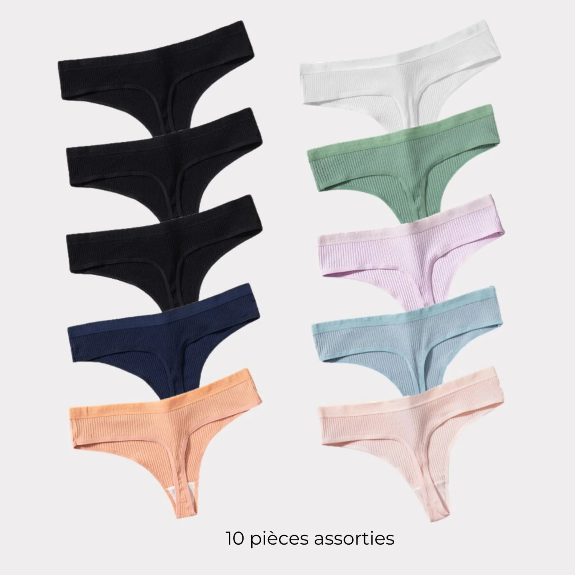 Lot de strings confortables en coton - Image 3